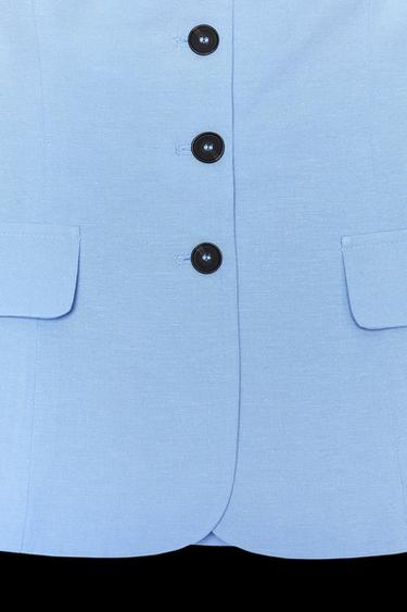 STRAPLESS WAISTCOAT TOP - Sky blue by Zara