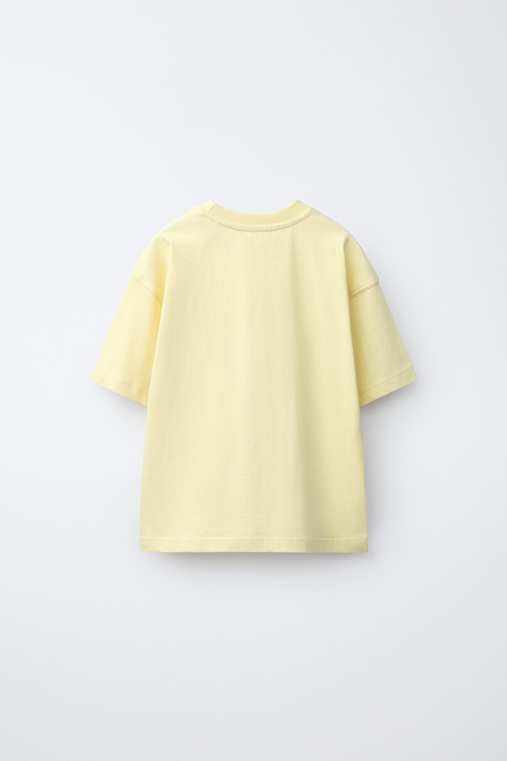 SIX SEVEN SKIFIDOL ITALIAN BRAINROT™ PRINT T-SHIRT — Yellow