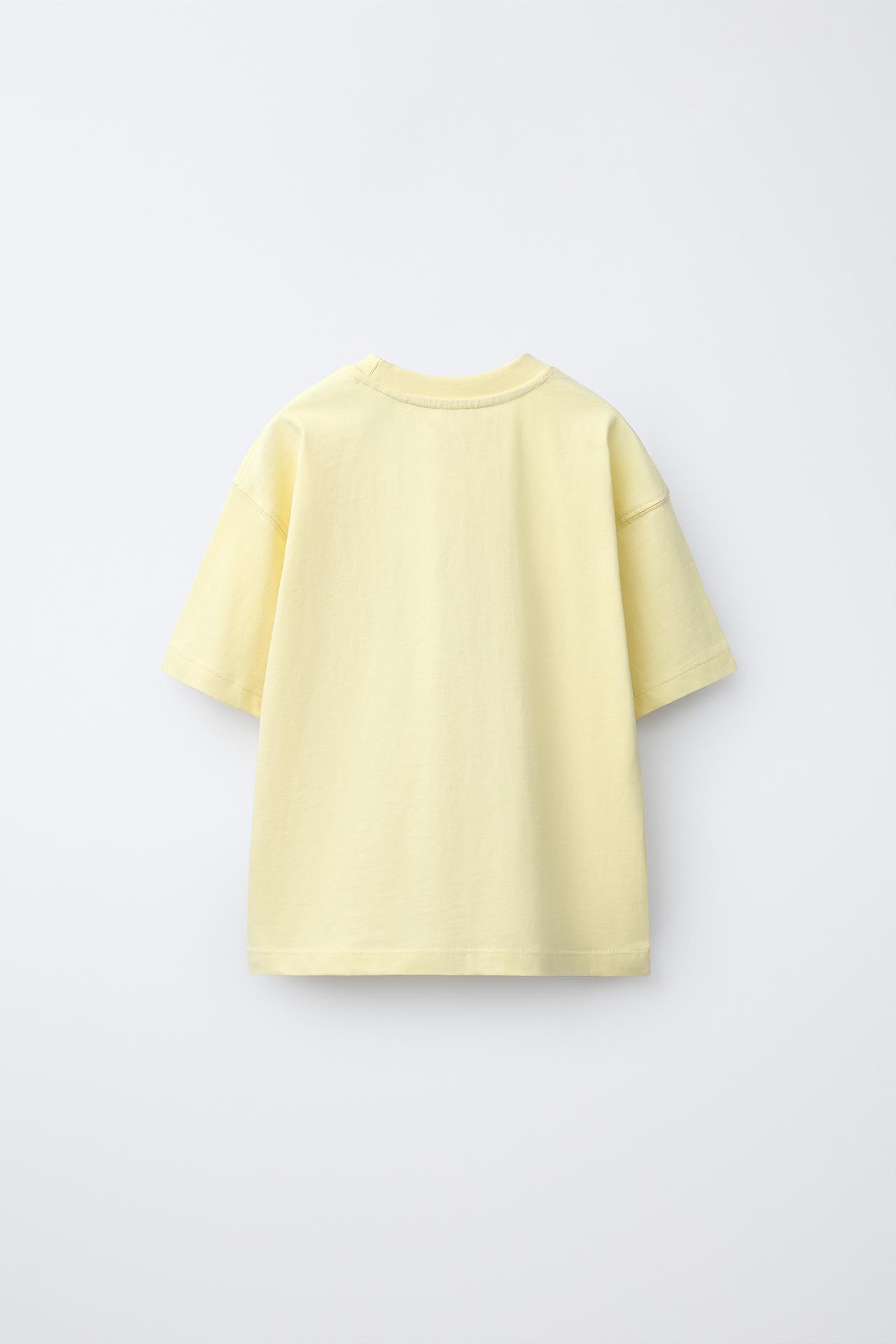 SIX SEVEN SKIFIDOL ITALIAN BRAINROT™ PRINT T-SHIRT — Yellow