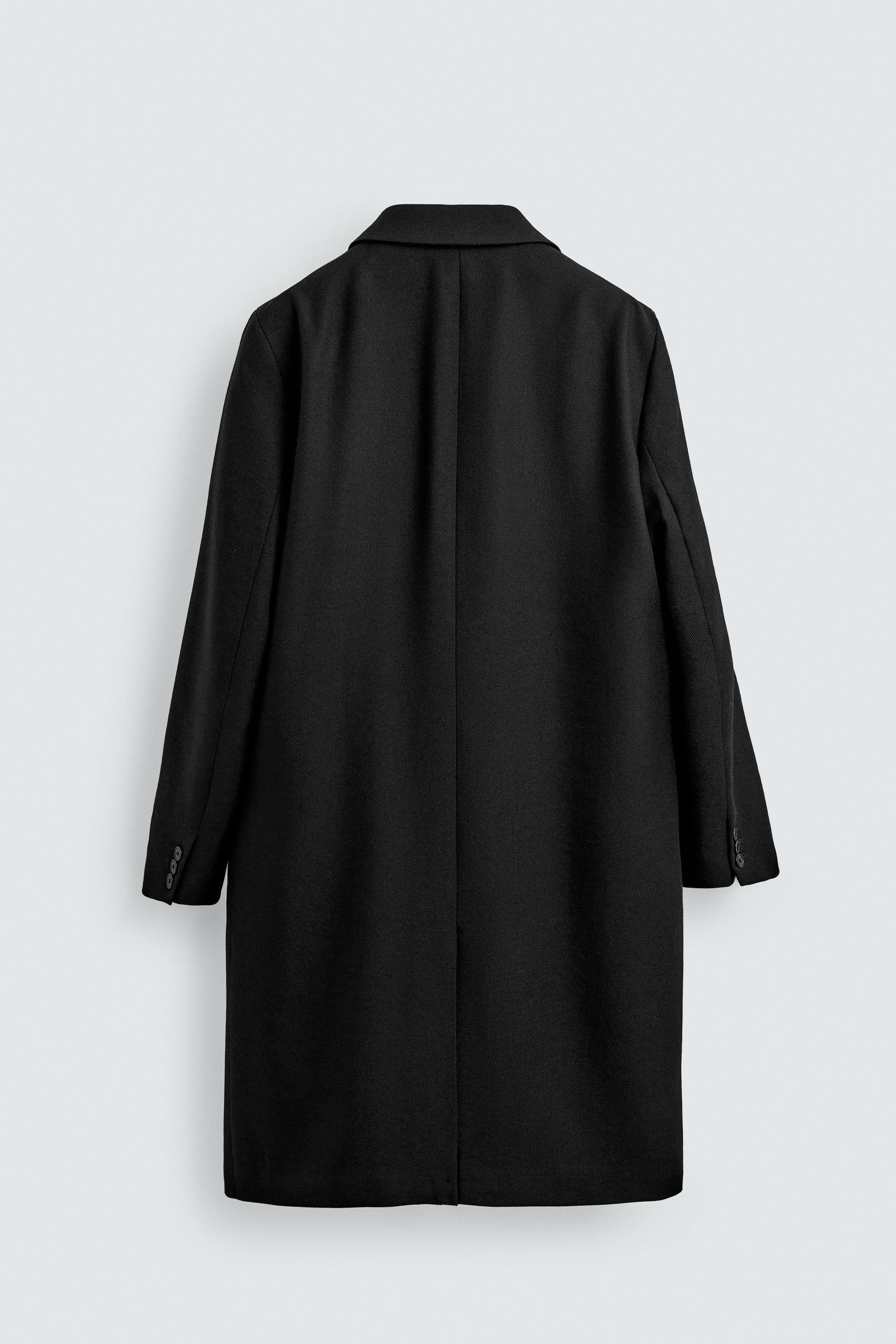 LIGHTWEIGHT 100% WOOL COAT - Black | ZARA Turkey
