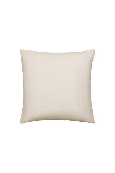 HERRINGBONE CUSHION COVER - Ecru by Zara