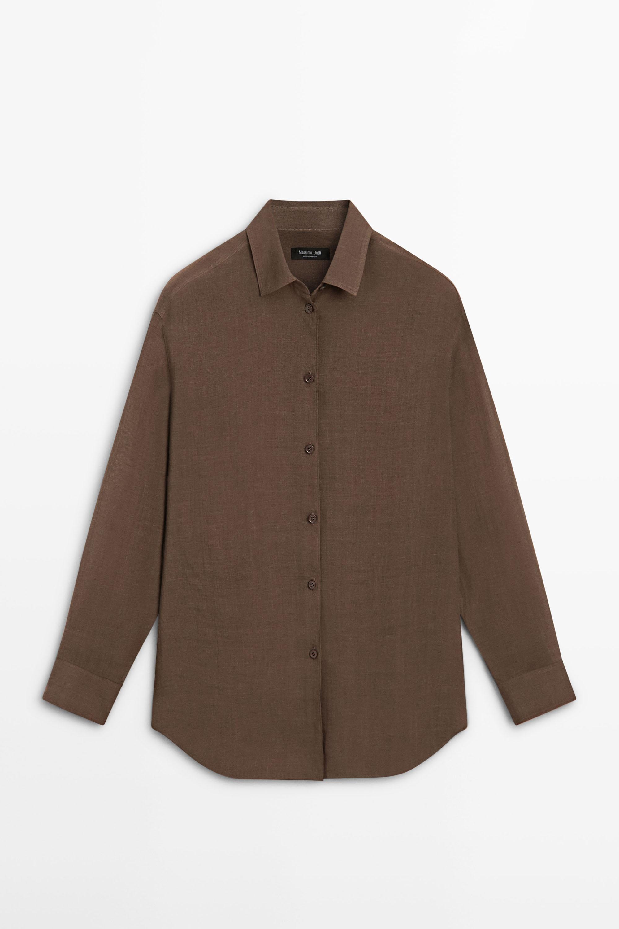 Flowing shirt with collar