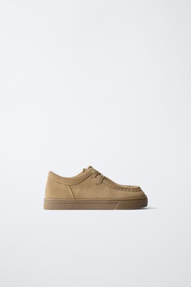 LEATHER SHOES - Sand Brown by Zara