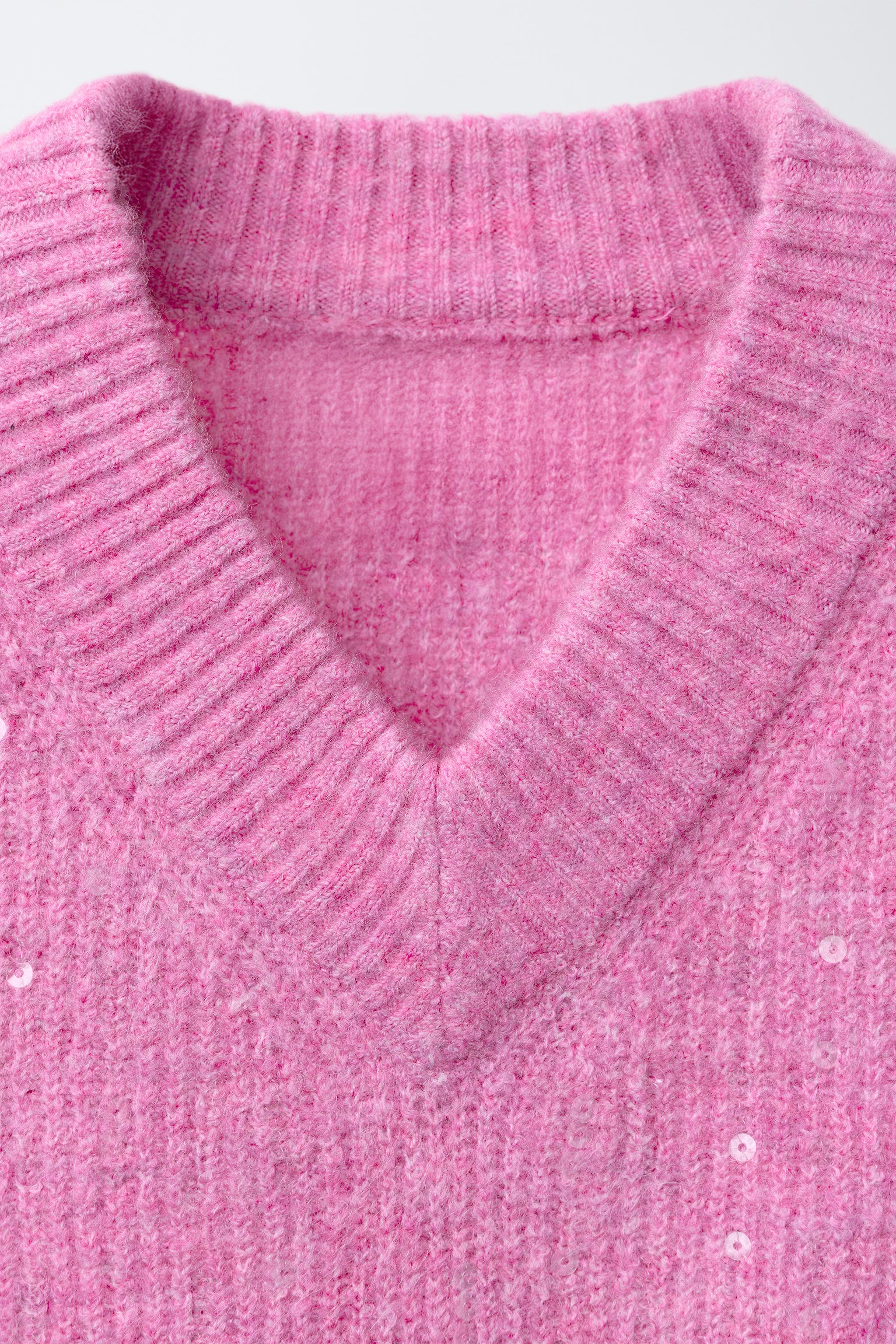 SEQUIN KNIT SWEATER