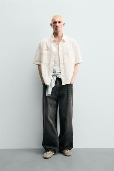 COMBINED RELAXED FIT SHIRT - White by Zara
