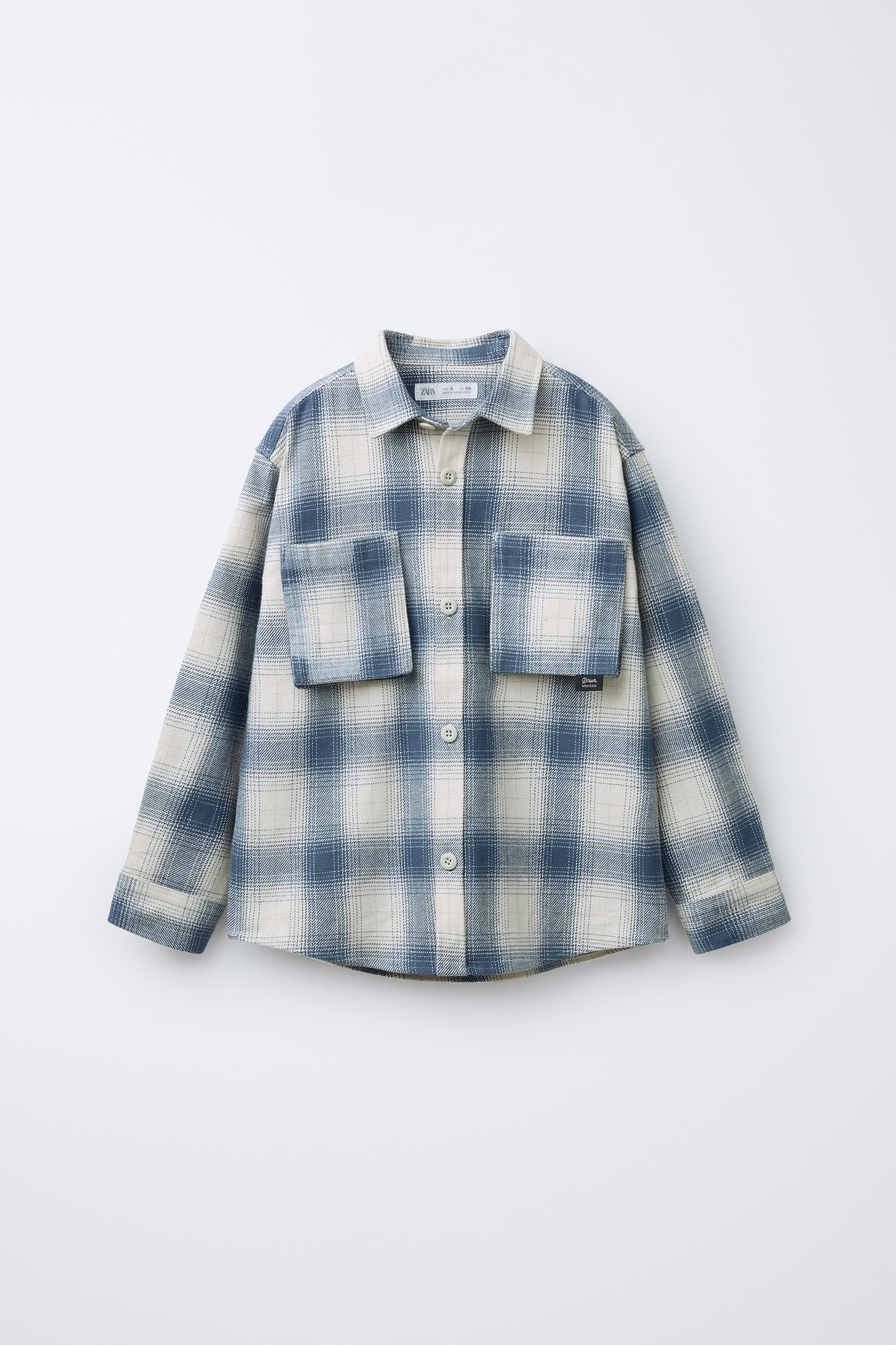 シャツ ZARA CHECK PATCHWORK SHIRT X ANDERSSON BELL 1437/414/067 チェック柄パッチワークシャツ X ANDERSSON BELL - エクリュ