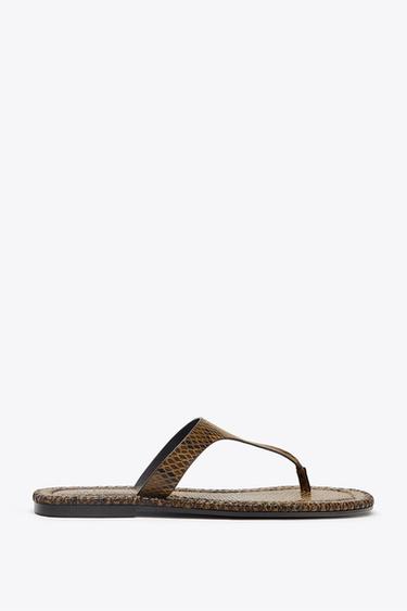 SANDALIA ESTAMPADO ANIMAL - Serpiente de Zara