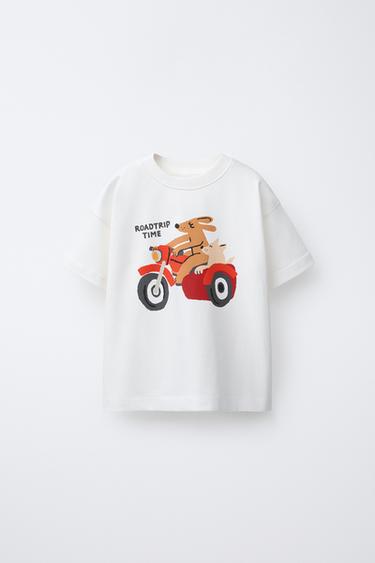 T-SHIRT À IMPRIMÉ ANIMAUX - Blanc de Zara - Image 0