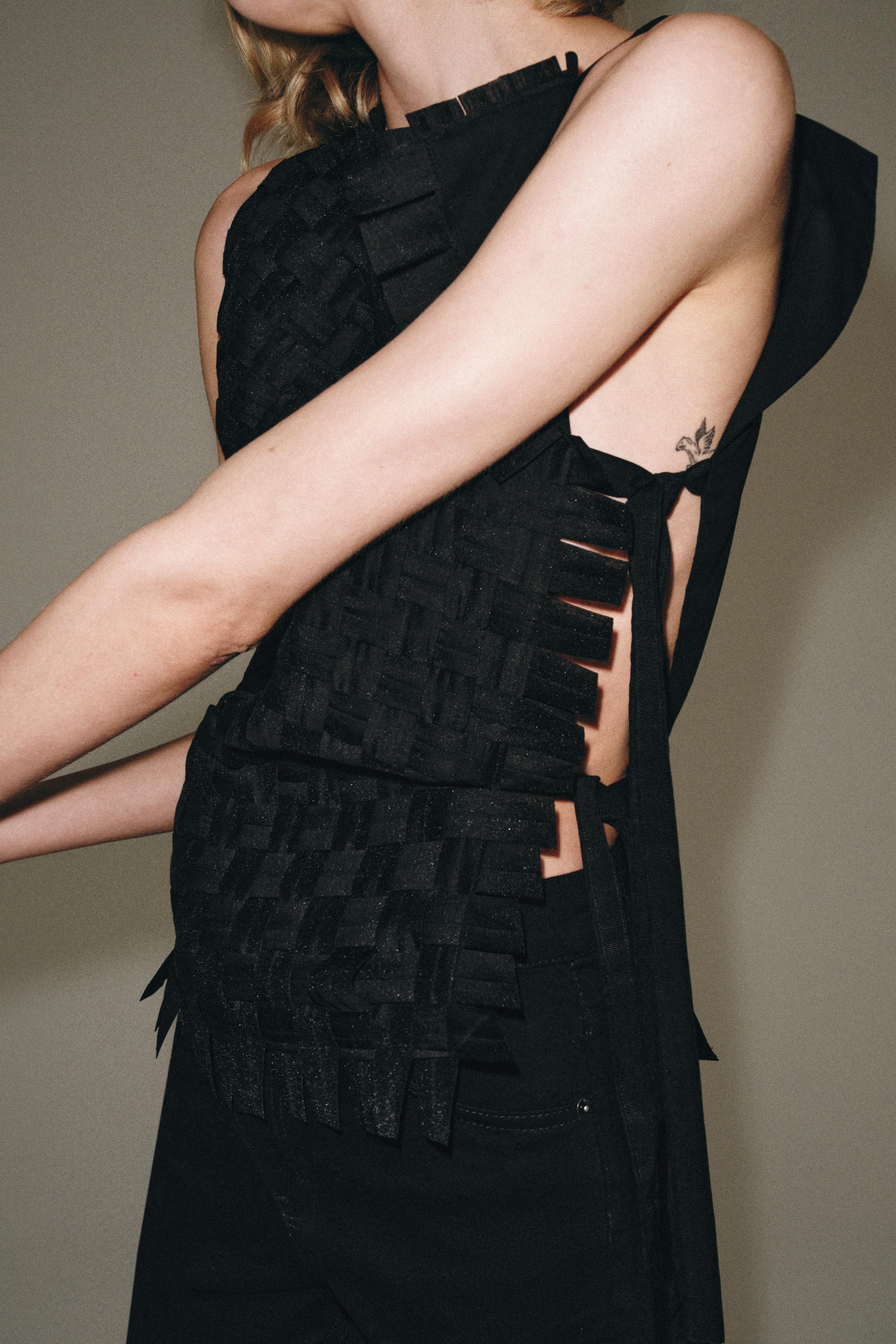 Zara ZW COLLECTION ASİMETRİK ÜST görsel 4