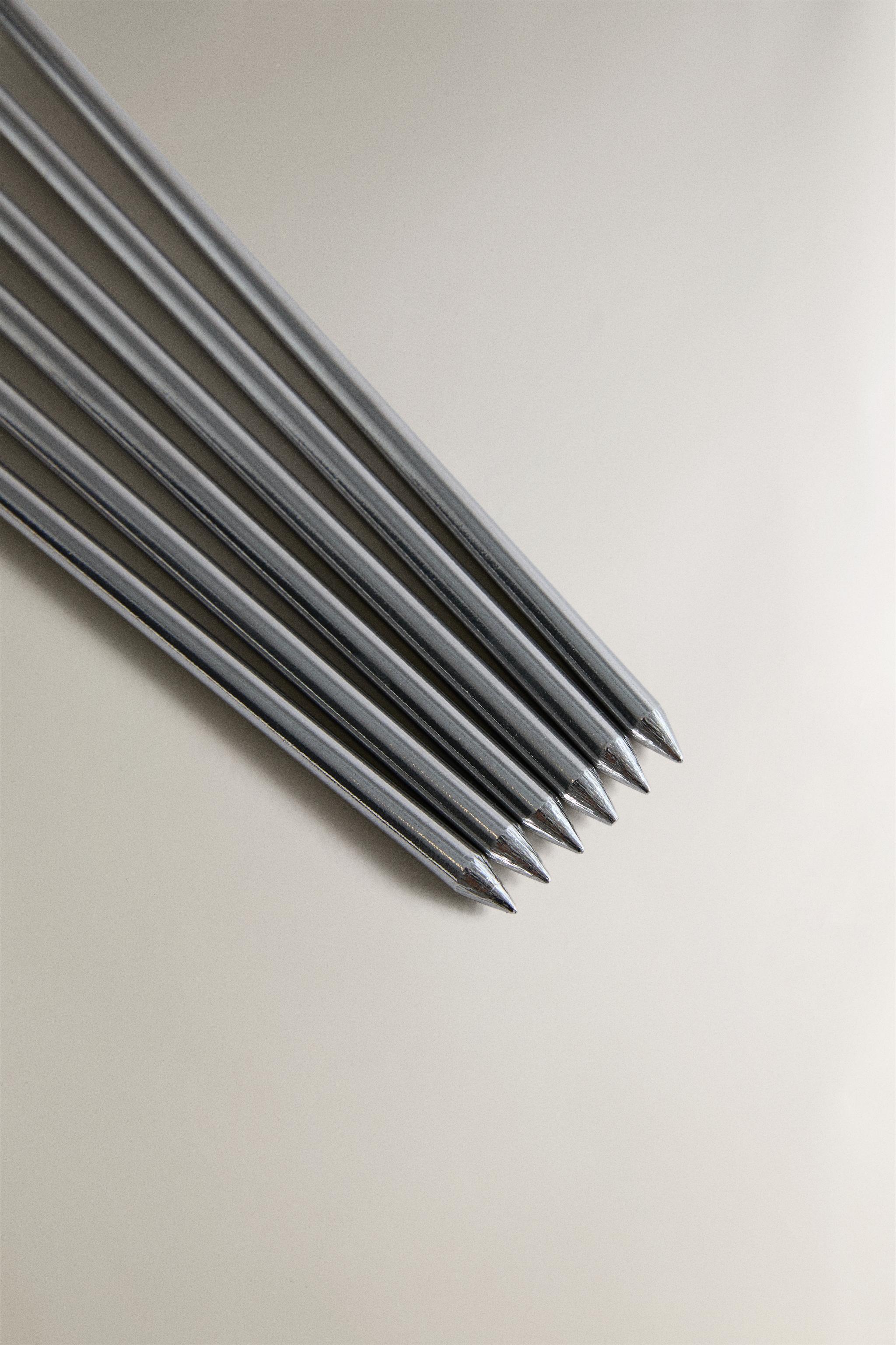 STEEL SKEWER SET (SET OF 5)