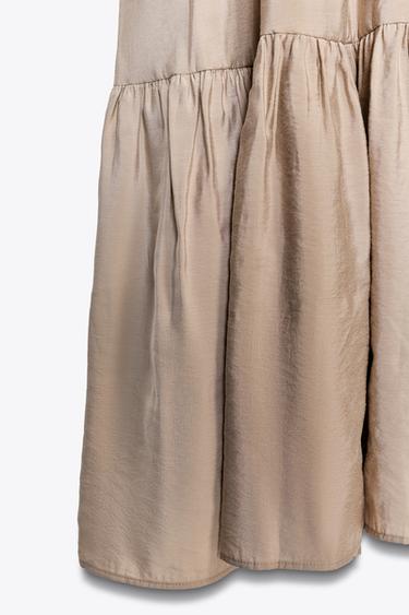 FLOWING MIDI DRESS - Stone by Zara - Image 5