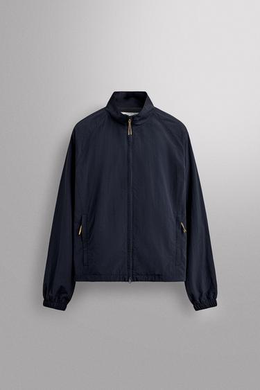 Zara PIIRATUD KOGUSES ÕHUKE TEHNILINE JOPE - Luitunud sinine