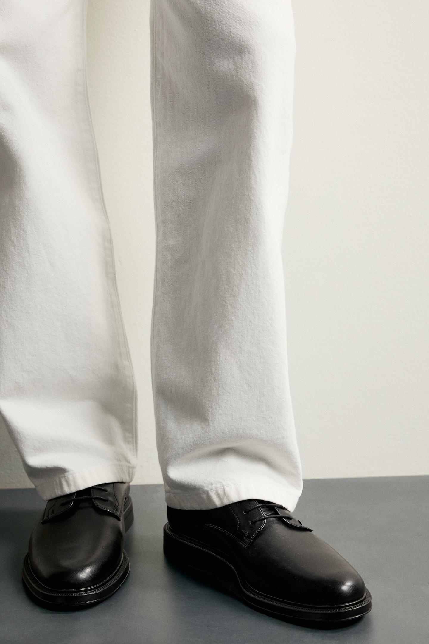 Мужские туфли Zara Dress Shoes, цвет: Чёрный — фото 3