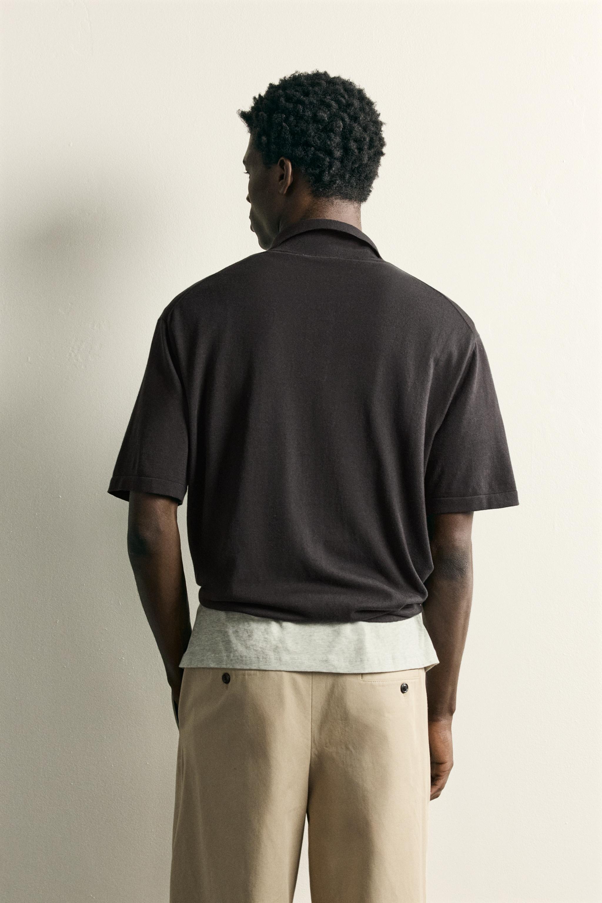 REGULAR FIT COTTON BLEND KNIT POLO