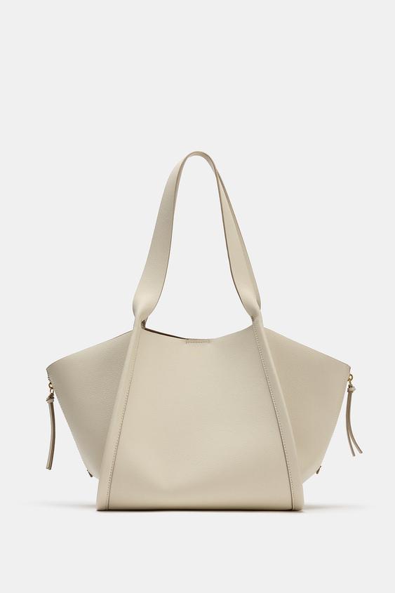 Zara SHOPPER BAG - Ecru - Image 0