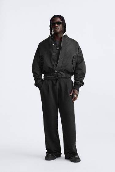 БОМБЕР CROPPED — LIMITED EDITION — ЧЕРНЫЙ от Zara — изображение 0