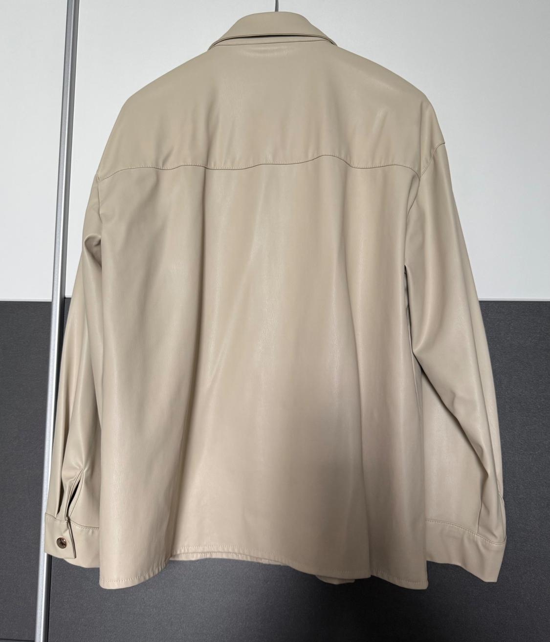FAUX LEATHER OVERSHIRT - Image 2