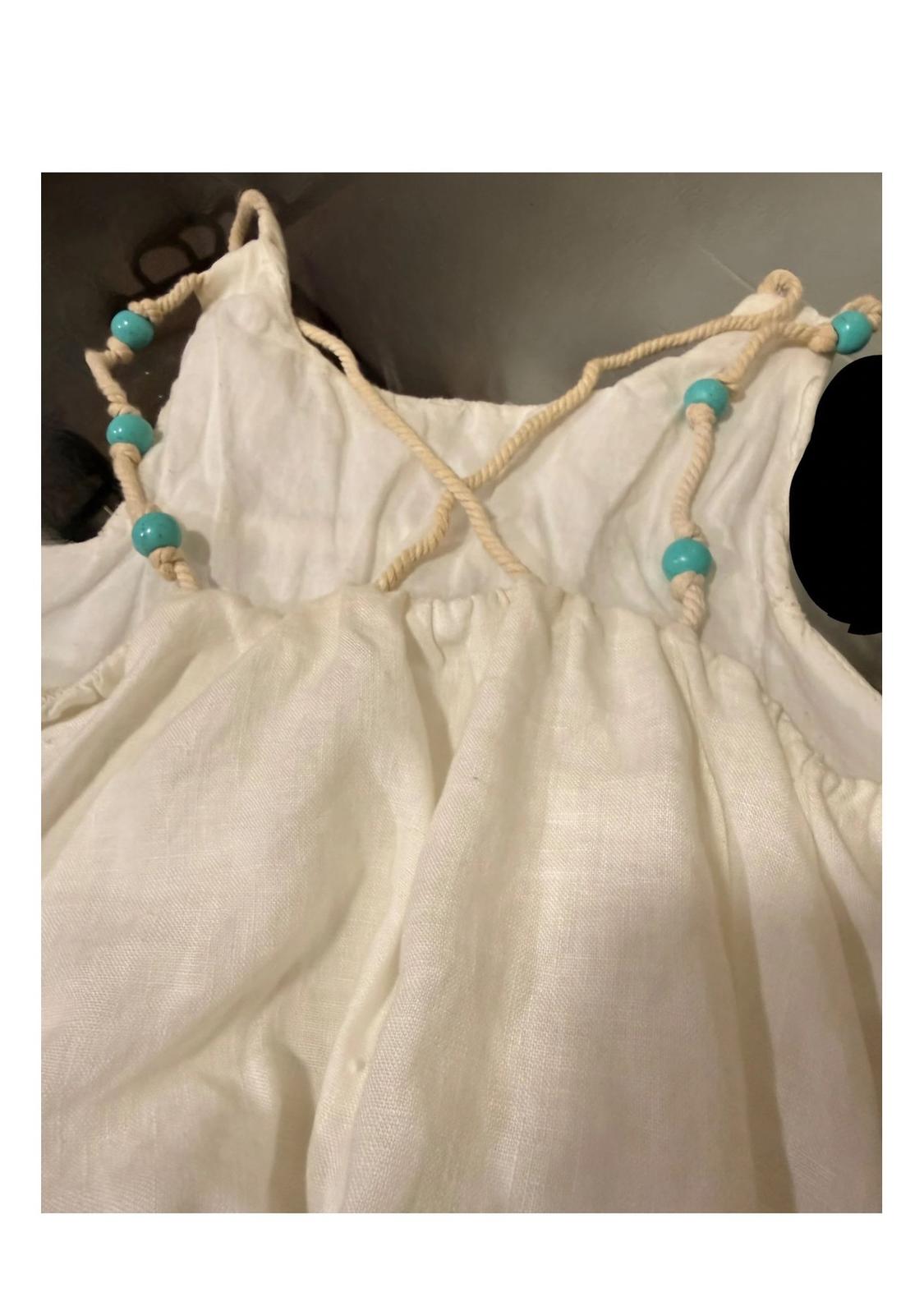 LINEN TOP WITH BEADWORK - Image 3