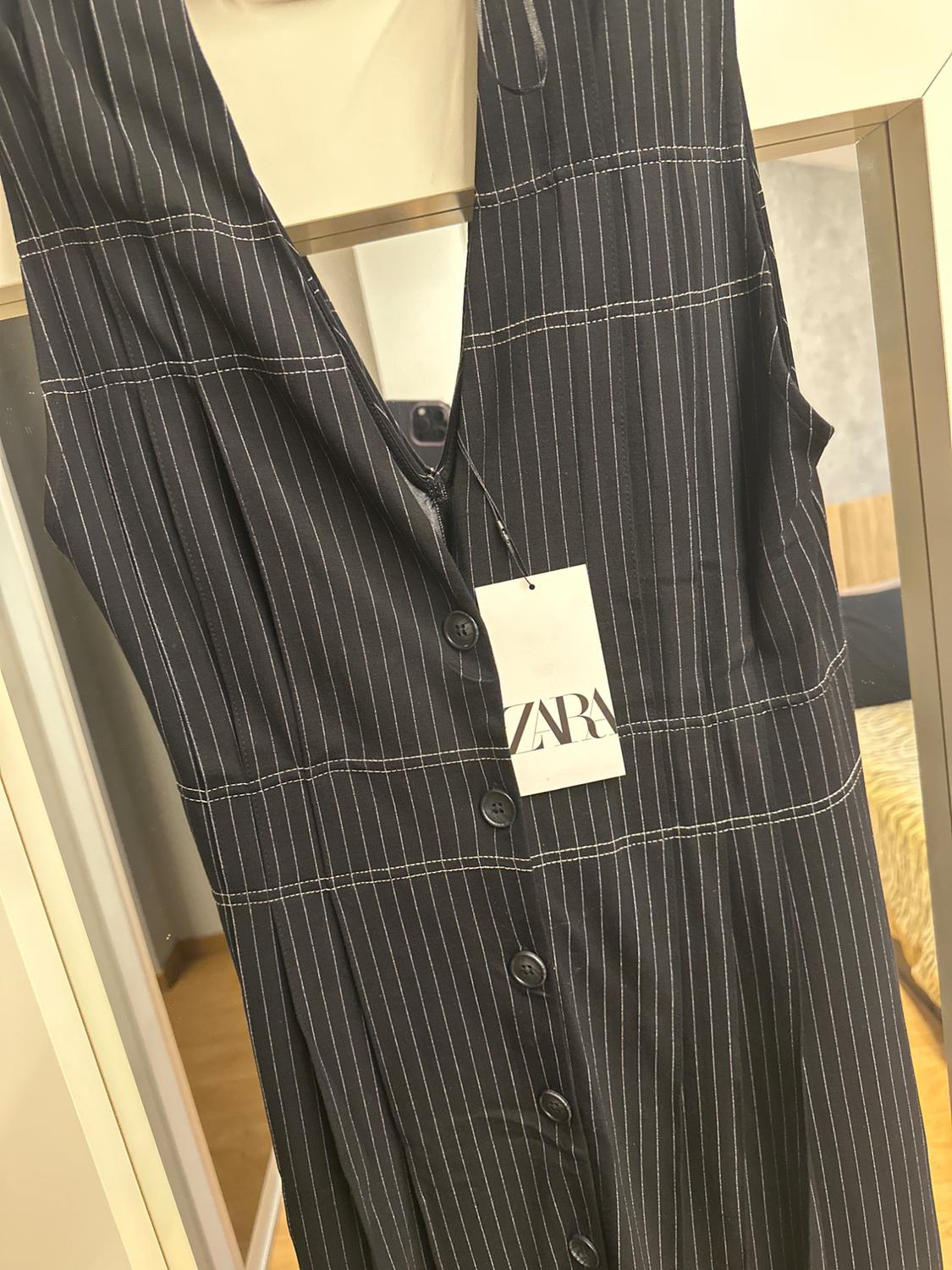 STRIPED MIDI DRESS - Image 2