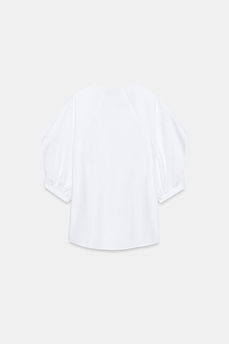 Camisa con mangas fruncidas de la colección ZW 6
