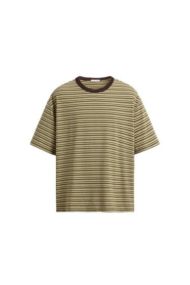 REGULAR FIT STRIPED T-SHIRT - striped by Zara