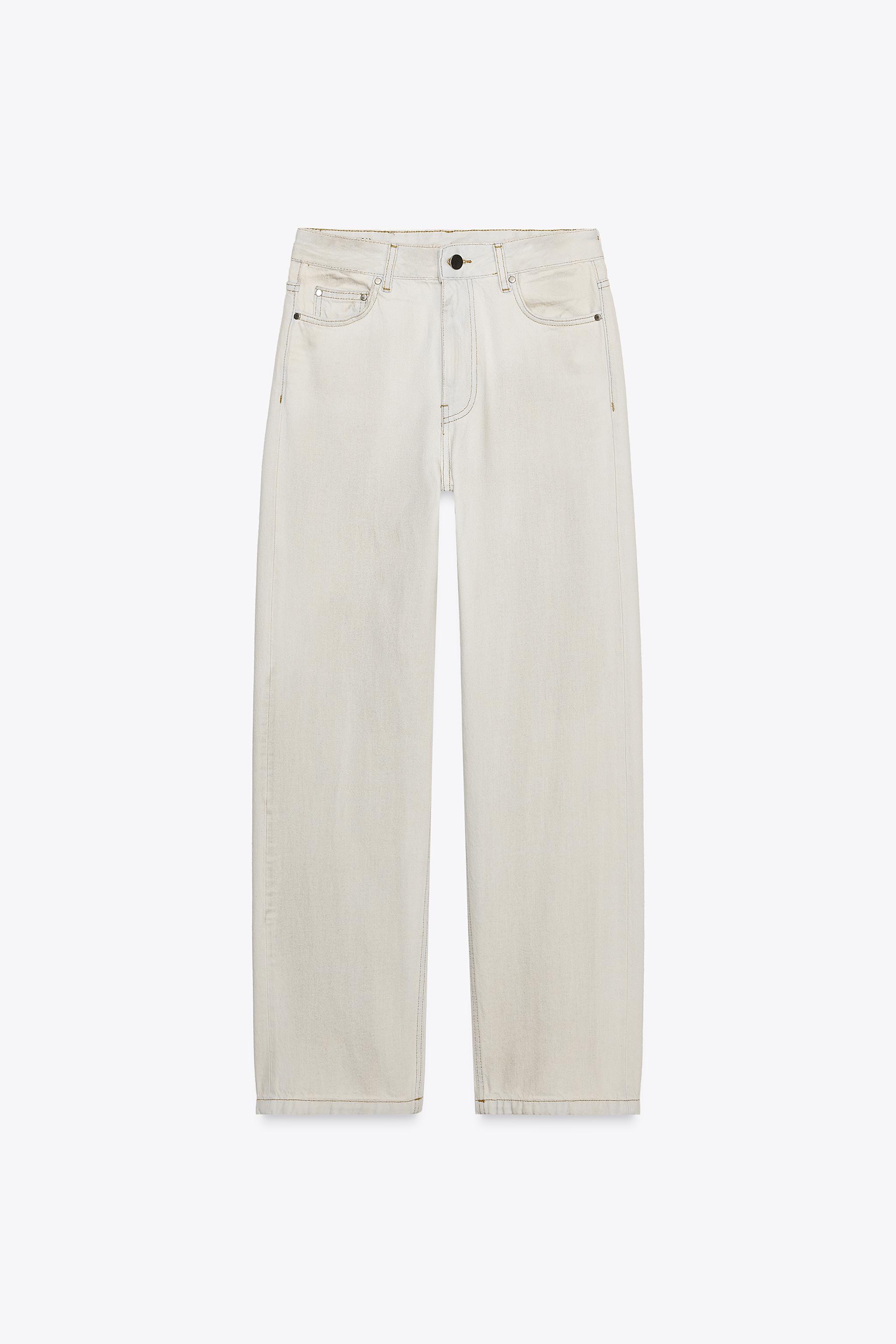 MID WAIST BAGGY JEANS ZW COLLECTION - Light blue | ZARA