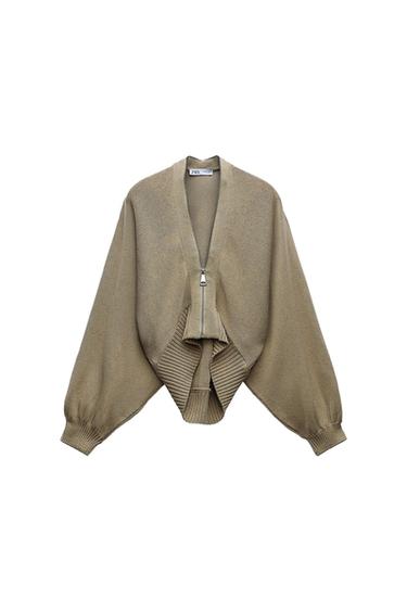 RIB KNIT BOMBER