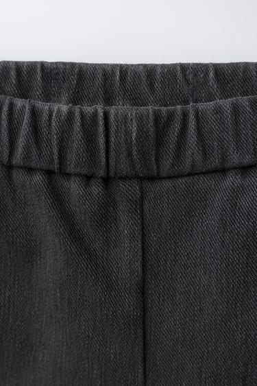 DENIM CYCLING LEGGINGS - Grey by Zara - Image 2