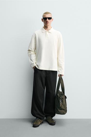 БРЮКИ-ПАРАШЮТ RELAXED FIT — ЧЕРНЫЙ от Zara — изображение 0