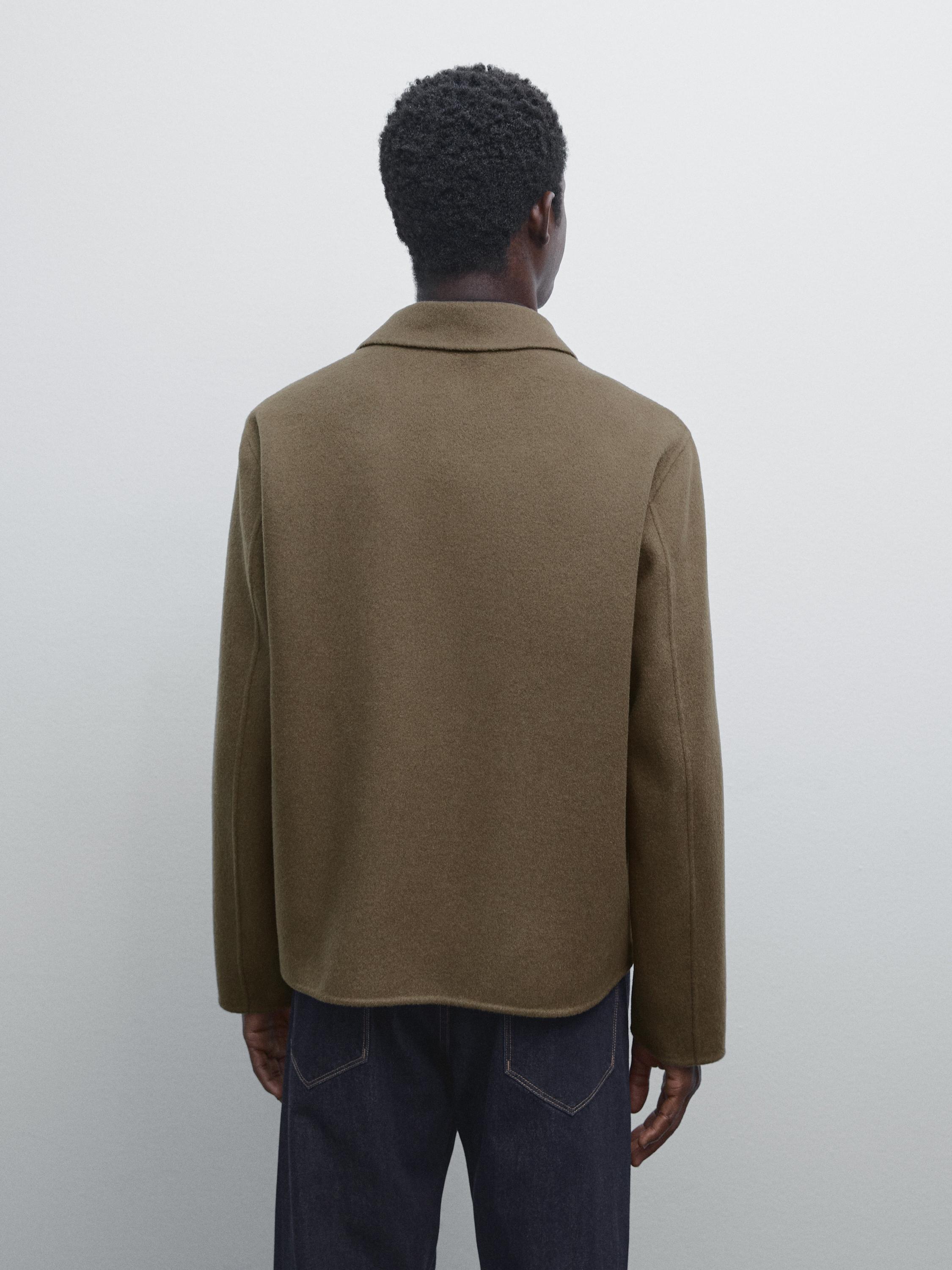 Blouson en laine mélangée