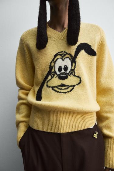 PULL EN LAINE PLUTO HARRY LAMBERT FOR ZARA X DISNEY - Jaune de Zara - Image 5