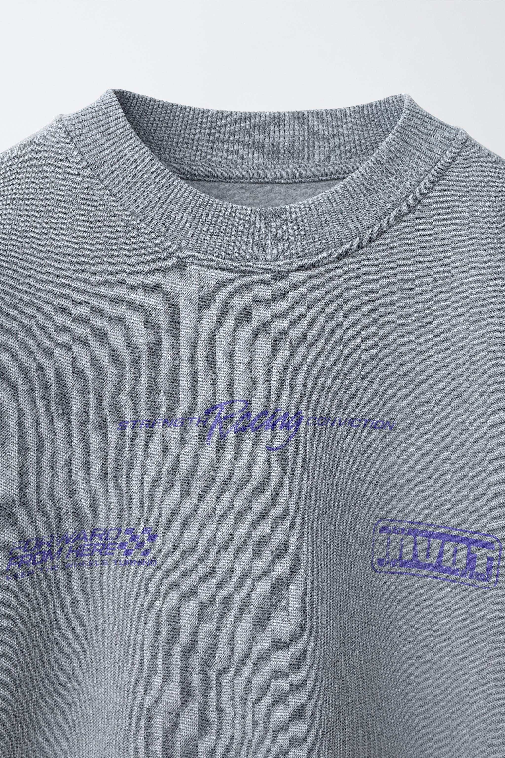TEXT PRINT SWEATSHIRT