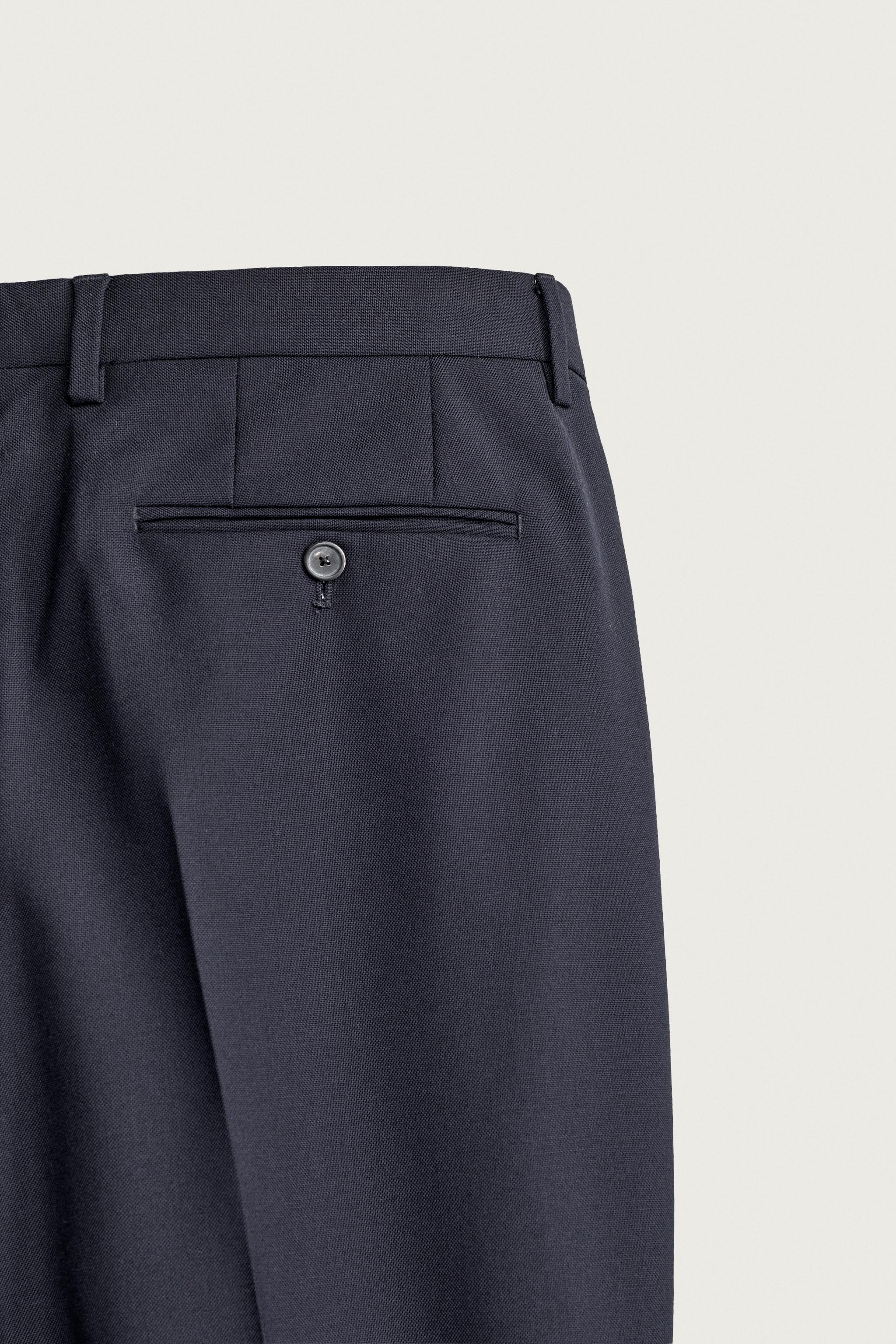 PANTALON DE COSTUME 100% LAINE