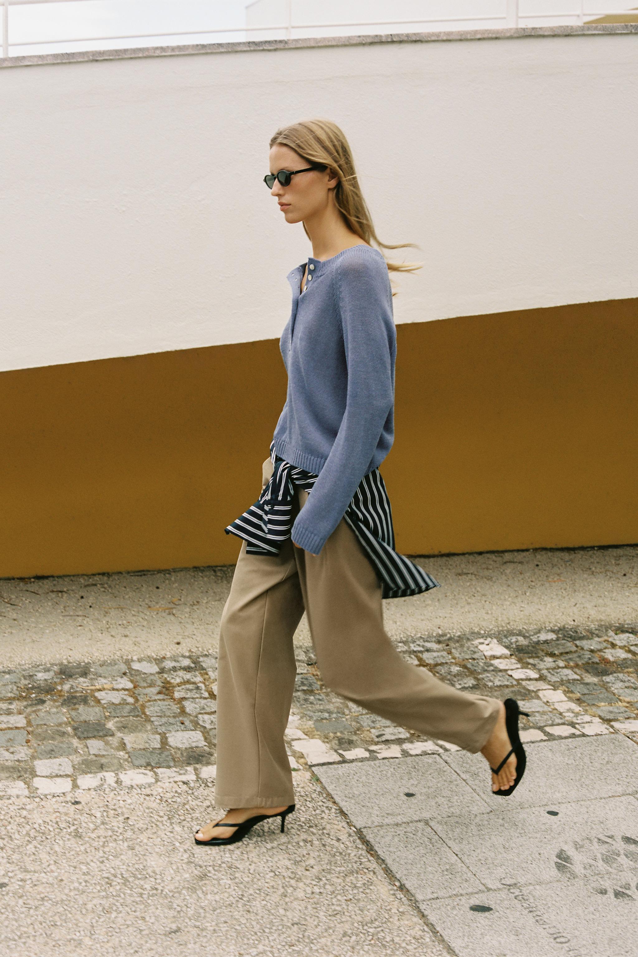KNIT BUTTON-UP JUMPER