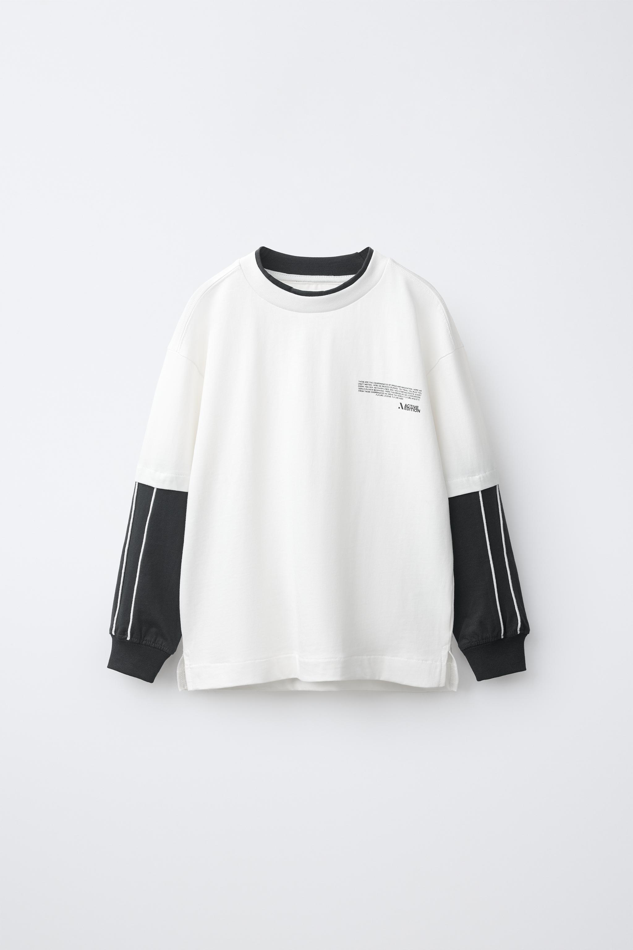 SPORTY DOUBLE-SLEEVE T-SHIRT