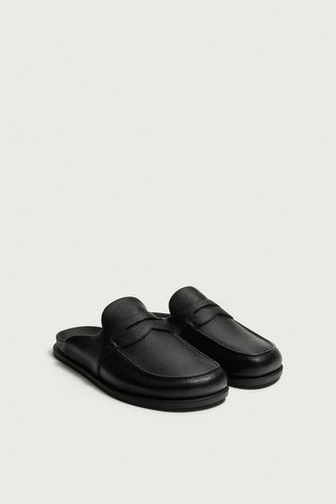 PENNY LEATHER CLOGS - Black by Zara