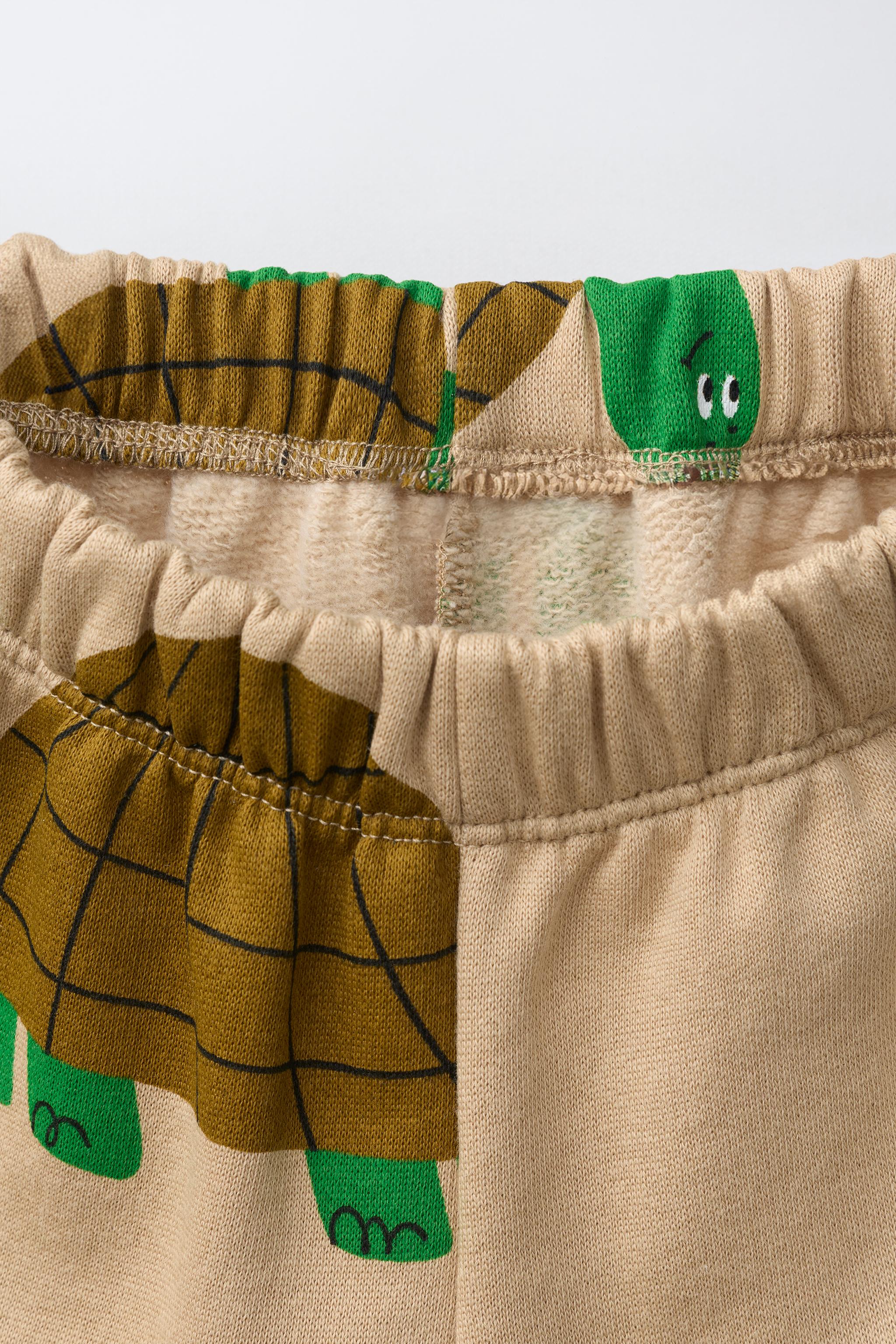 Детские свитеры Zara TURTLE JOGGER SWEATSHIRT AND PANTS SET — фото 5