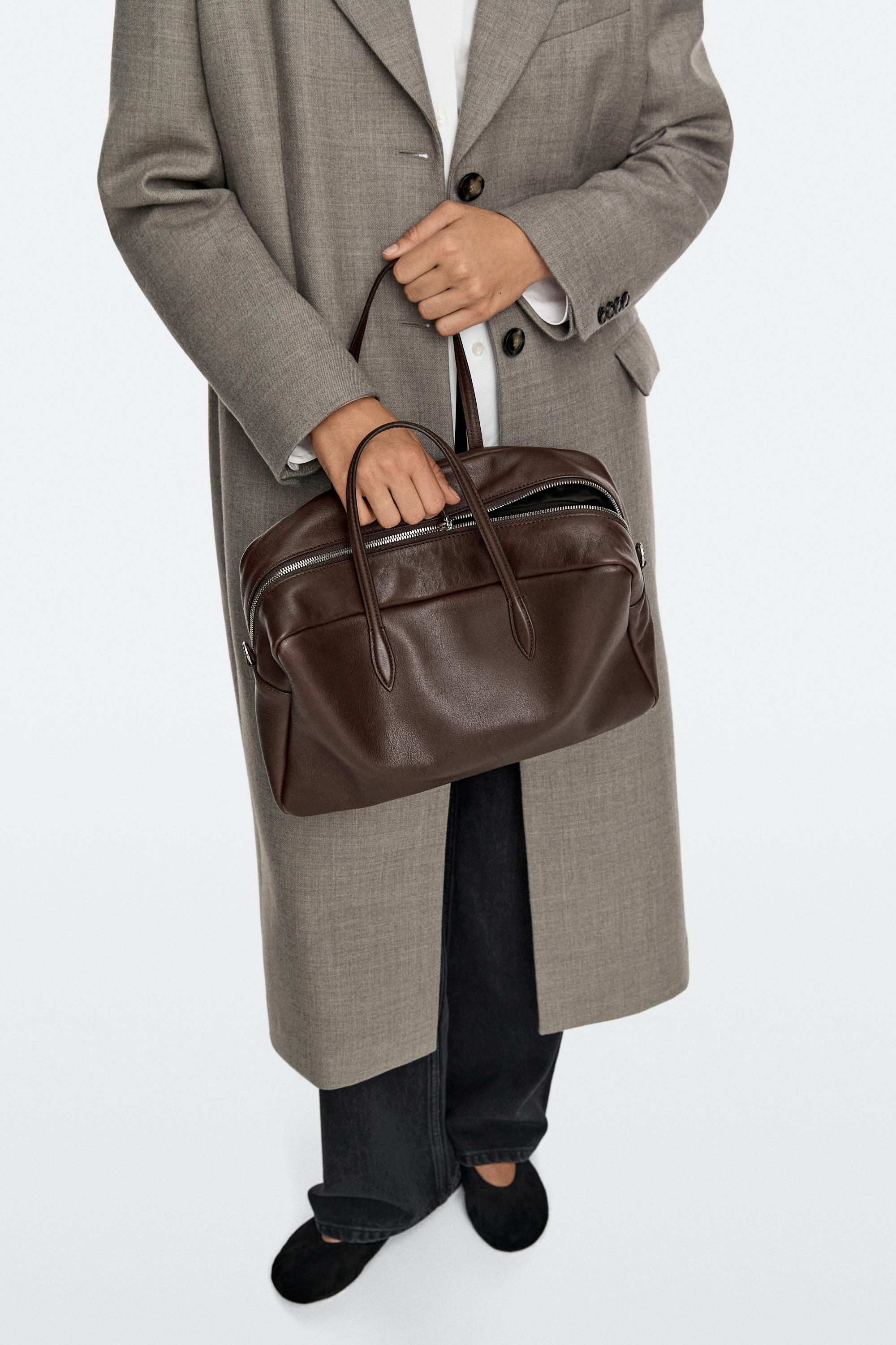 Sac duffle moyen en cuir nappa