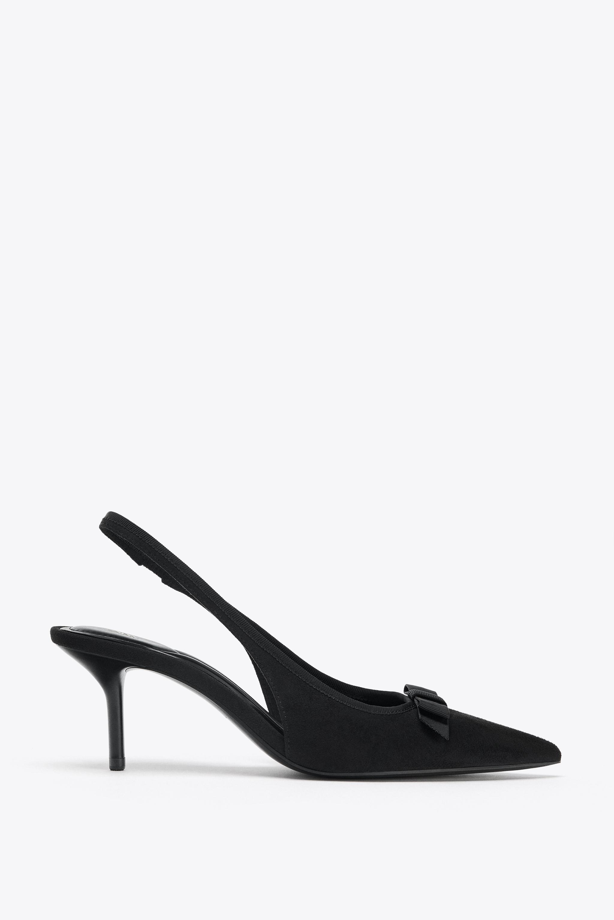 ZARA フェイクパールスリングバックシューズ 23cm ZARA】フェイクパール ハイヒール スリングバックシューズ (ZARA