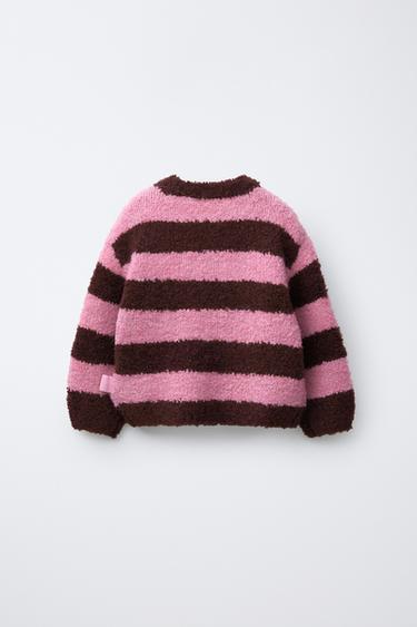 PULL EN MAILLE À RAYURES HELLO KITTY © SANRIO - Rose de Zara - Image 1