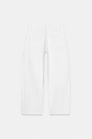 JEAN ZW COLLECTION ANKLE RELAXED TAILLE MOYENNE - Blanc de Zara - Image 4