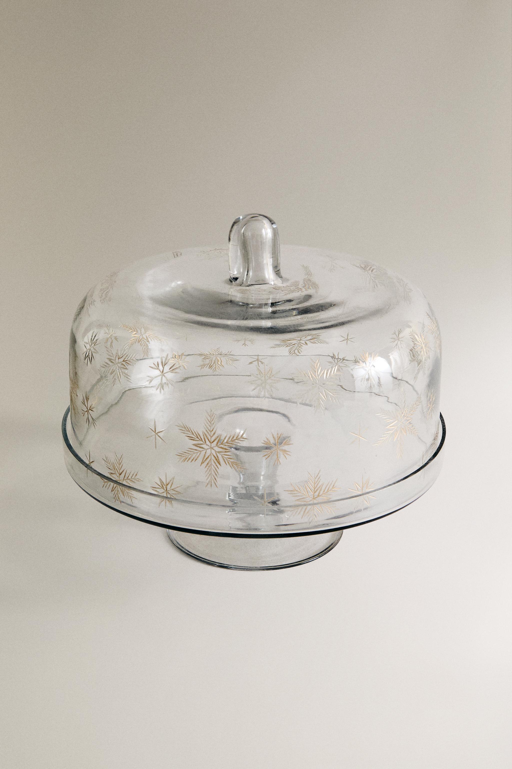 CHRISTMAS SNOWFLAKE CAKE STAND Silver ZARA United Kingdom