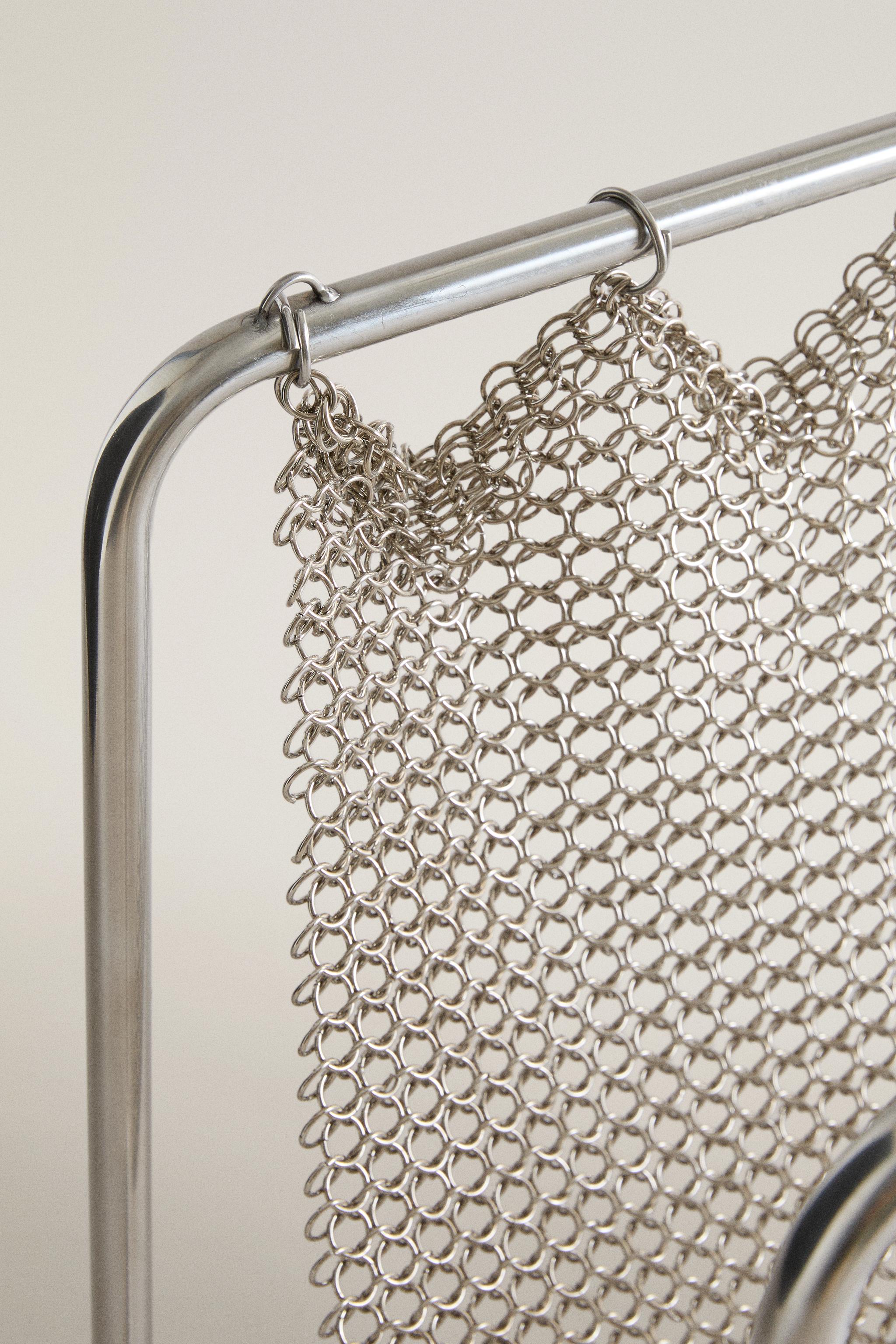 METAL MESH MAGAZINE RACK - Silver | ZARA United States
