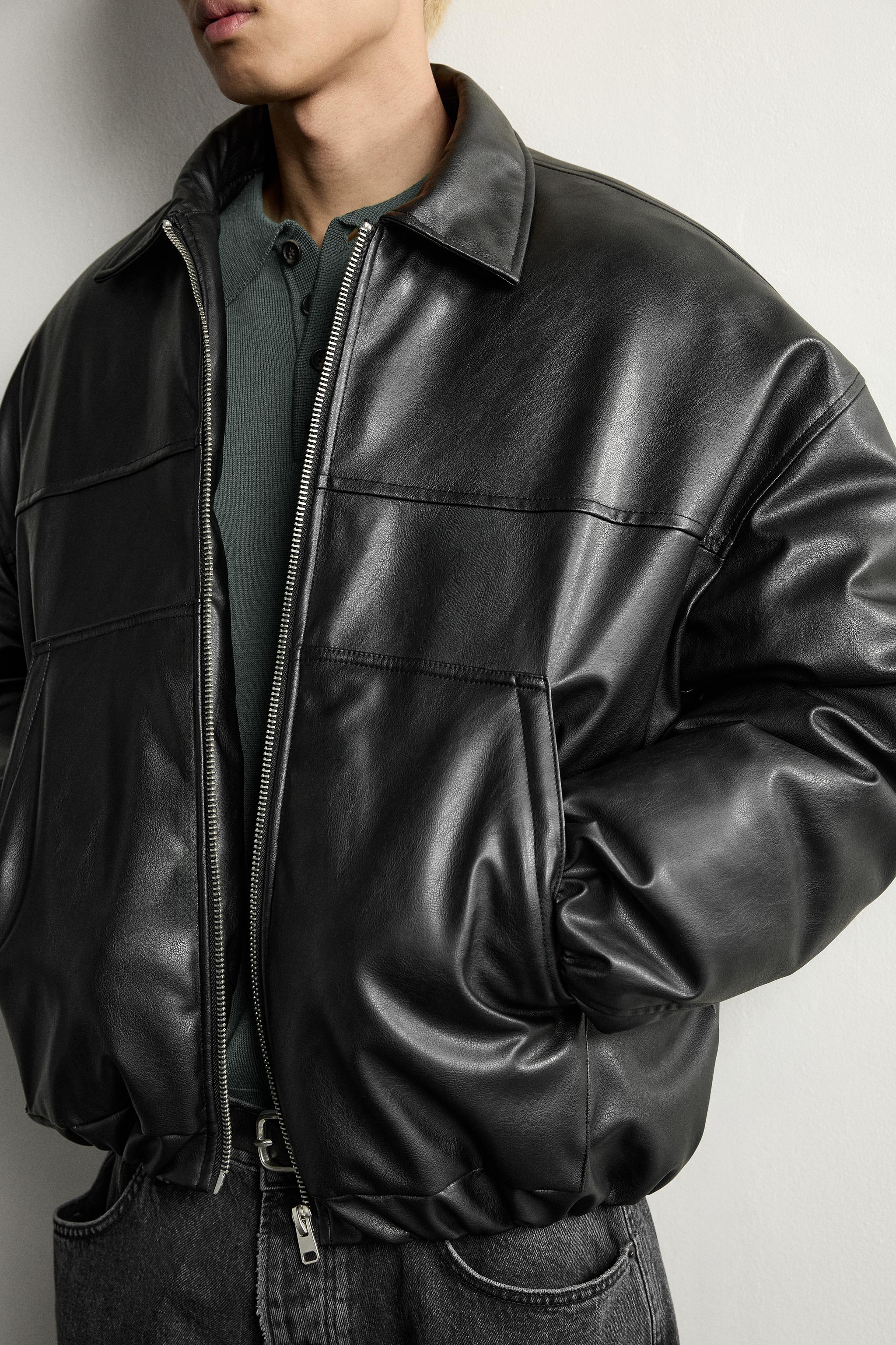 JAQUETA ACOLCHOADA DE POLIURETANO - Preto | ZARA Brasil