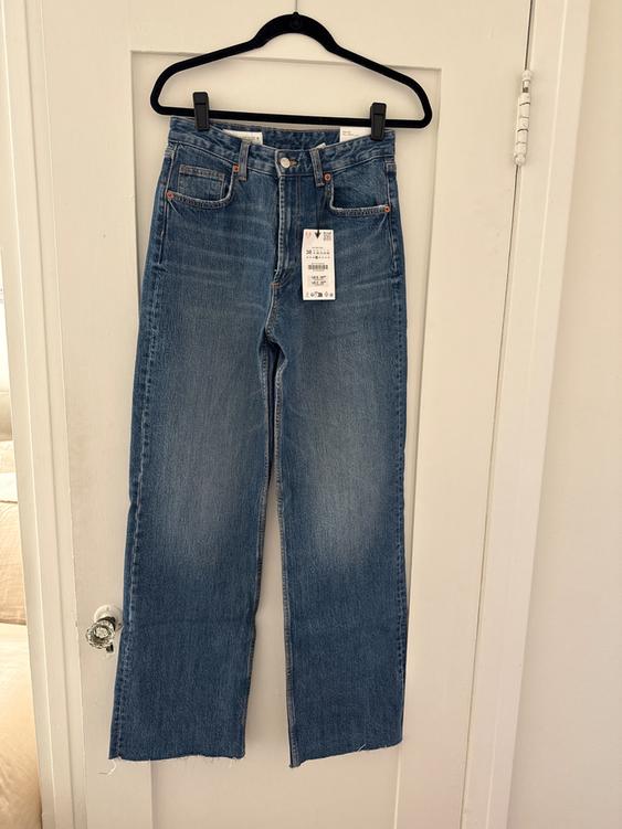TRF HIGH RISE WIDE LEG JEANS
