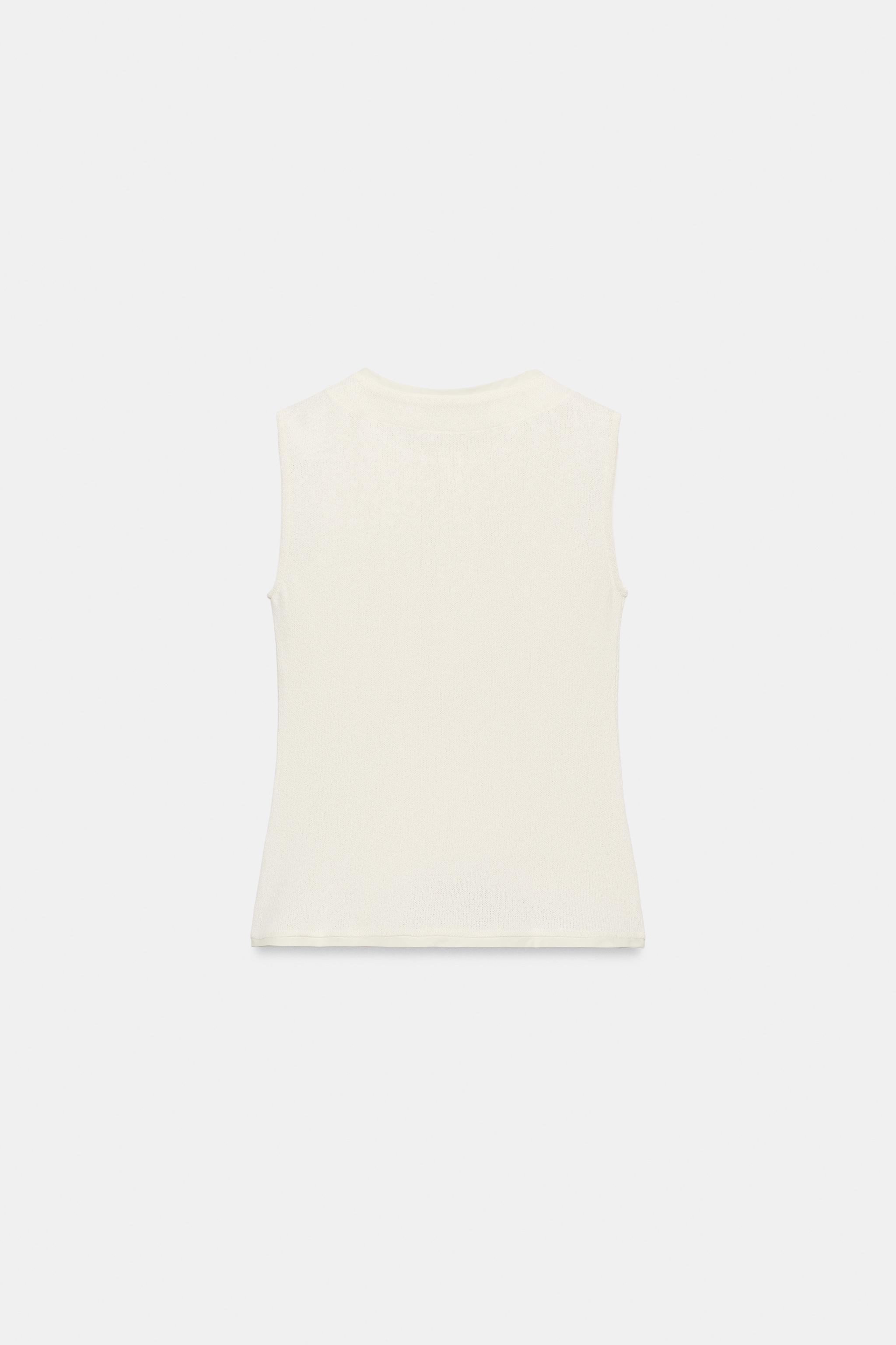 Женские жилеты Zara HENLEY VEST — фото 7