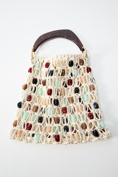 SAC SEAU À FANTAISIE - Beige clair de Zara