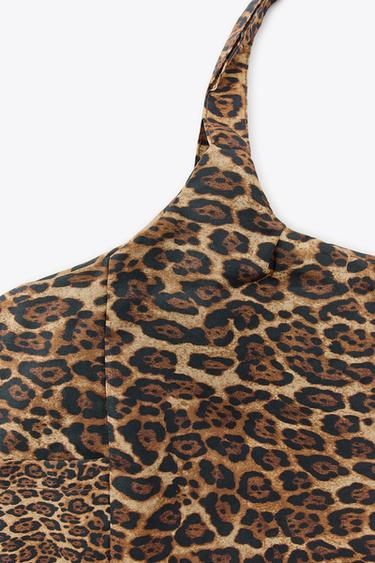 ANIMAL PRINT COTTON MAXI BAG - Leopard by Zara - Image 3