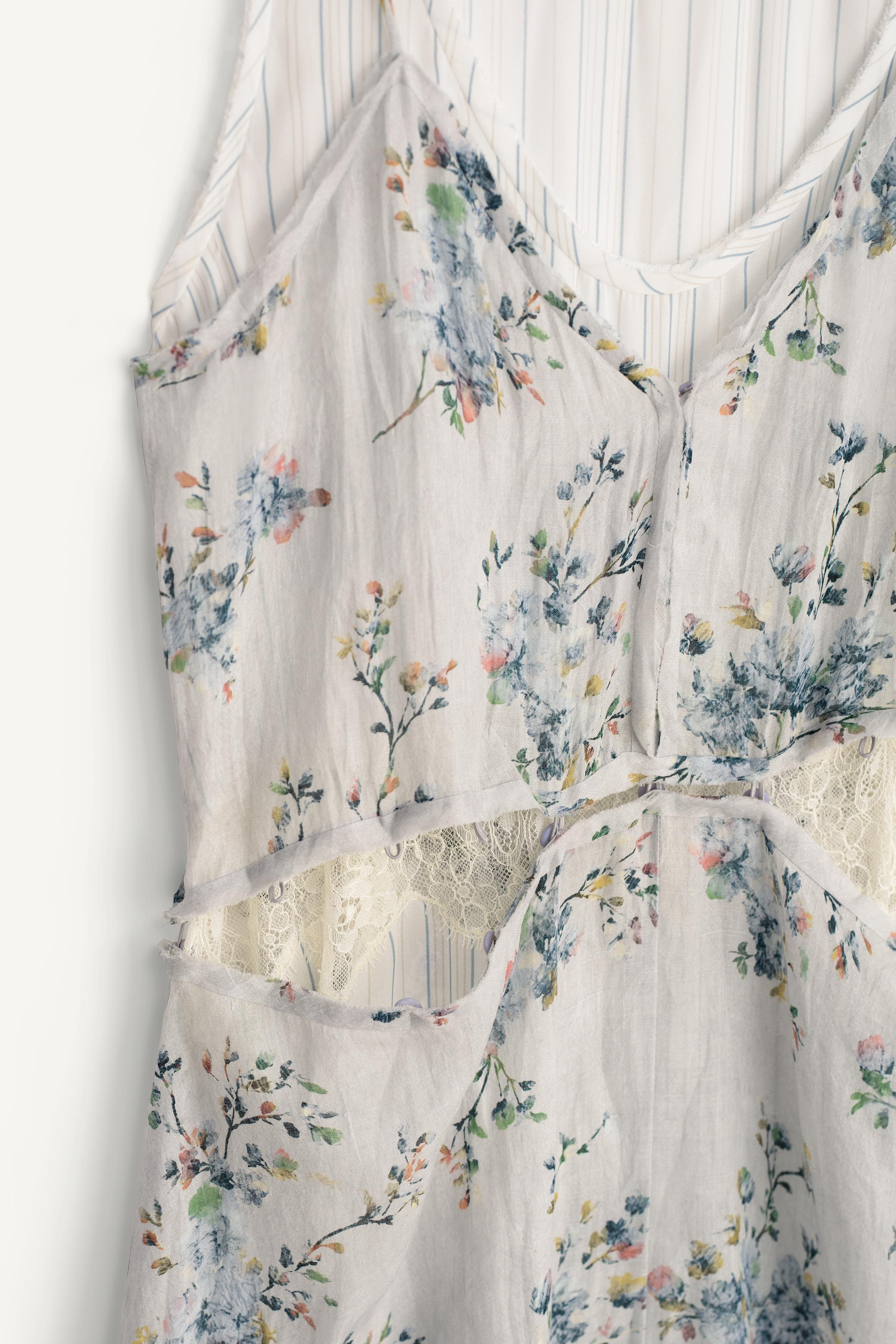 LIMITED EDITION RAMIE PRINTED DRESS