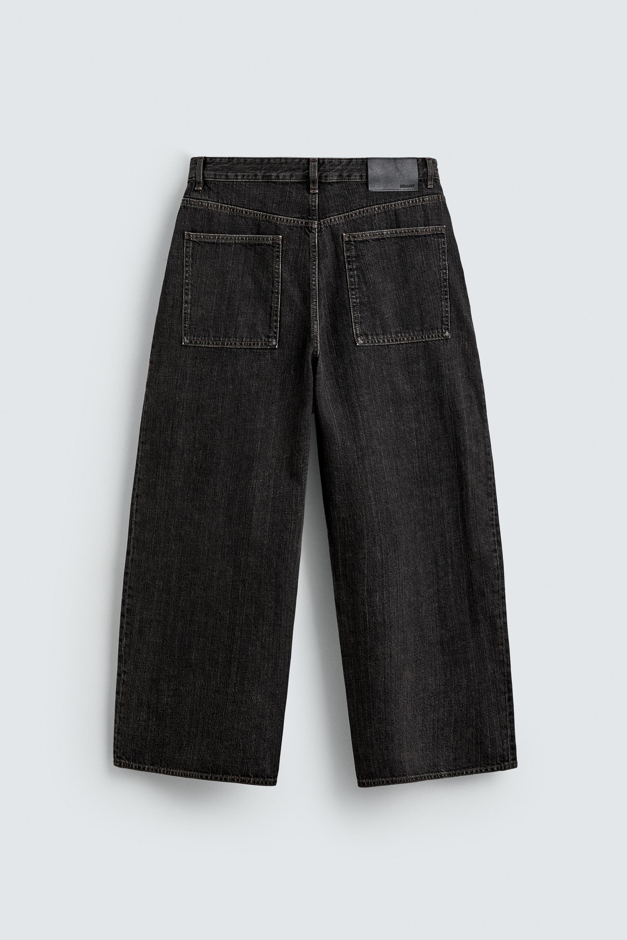 Wide Leg Jeans Z1975 Zara Jean Full Length WIDE FIT JEANS